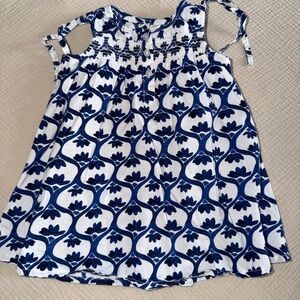 OshKosh B'gosh Navy and White Floral Dress